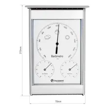Estação Meteorológica De Parede Aço Escovado Incoterm Foto mini  2