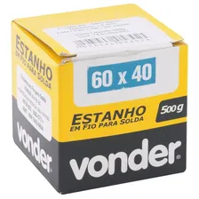 Estanho Fio 1,5mm 60x40 500g Carretel - Vonder Foto mini  2