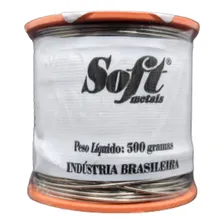 Estanho Para Solda Soft Fio 0,8mm Fluxo 63x37 500g Foto  mini 1