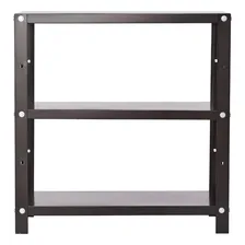 Estante 3 Prateleiras Bandejas Multiuso Baixa Reforçada Cor Preto Foto mini 2