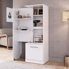 Estante 5 Prateleiras Com Compartimento Oculto Branco Foto mini 1