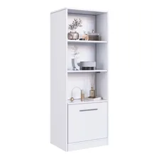 Estante 5 Prateleiras Com Compartimento Oculto Branco Foto mini 3