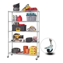 Estante Aço Inox 5 Prateleira Industrial Cozinha 1,92m Cor Cromado Foto  mini 1