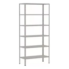 Estante Armário Com 6 Prateleiras 40x92cm, Colunas Inteiras Cor Cinza Foto mini 1