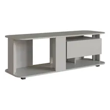 Estante Baixa Rack Tv Até 55 135x45x47cm Gaveta Iluminação Foto  mini 1
