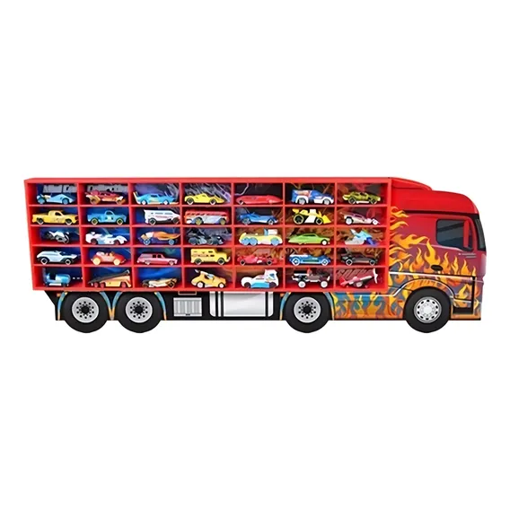 Estante De Carros Painel Hot Whells De Parede Ou Mesa Junges Rojo Foto 1