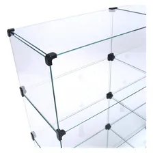 Estante De Vidro 0,80 X 1,60 X 0,30 Cor Preto Foto mini 2