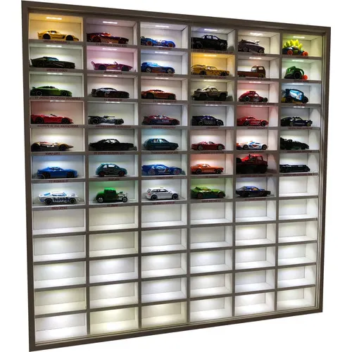 Estante Expositor Hot Wheels 72 Nichos Carrinhos Minis 1:64 Foto 1