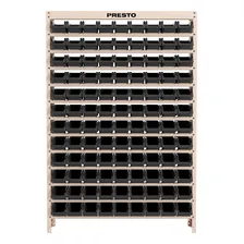 Estante Gaveteiro Com 108 Gavetas N3 Preto E Bege Presto Foto mini 4