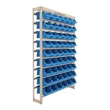 Estante Gaveteiro Com 54 Gavetas NÂș5 Azul 4301 Presto Foto mini 1
