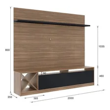Estante Home Para Tv Até 60 Polegadas E Adega Vercelli Wt Foto mini 3