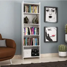 Estante Livreiro 4 Prateleiras Siena Móveis Branco Jc Foto  mini 1