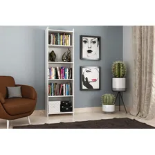 Estante Livreiro 4 Prateleiras Siena Móveis Branco Jc Foto mini  3