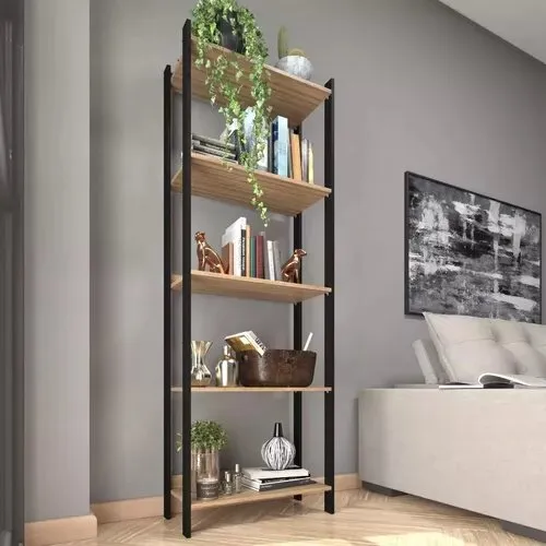Estante Livreiro Organizador Estilo Industrial Com Prateleiras - Livreiro Versátil Para Casa Ou Escritório Foto 1