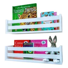 Estante Livros Infantis Nicho Mdf Parede 2un 40cm Foto mini 1