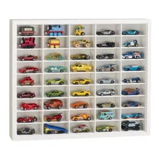 Estante Luxo Para 45 Hot Wheels Miniaturas Cor Branca P-01 Foto mini 1