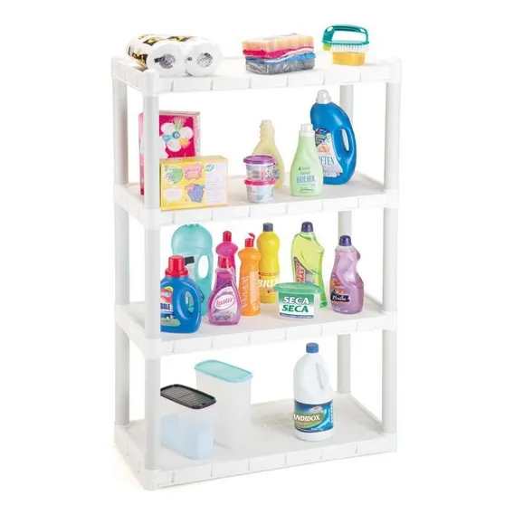 Estante Modular 4 Prateleiras Branca Foto 1