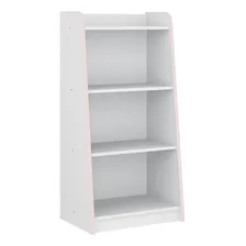 Estante Organizador De Brinquedos Movelbras Branco Rosa Foto mini  2