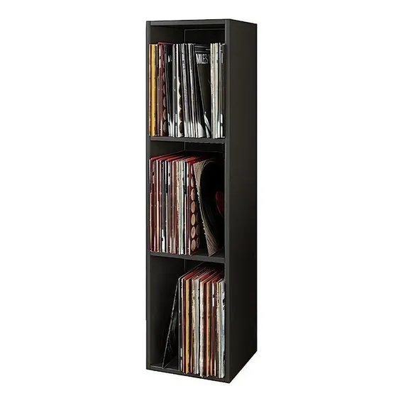 Estante Para Discos Lps Vinil Cd Dvd Fita Coleções Cores Cor Preto Foto 1