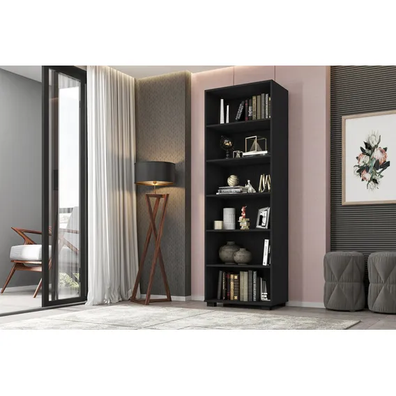 Estante Para Livros 5 Prateleiras Office M贸veis Le茫o Ffwt Foto 1
