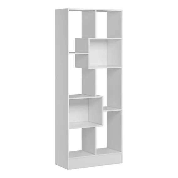 Estante Para Livros 8 Prateleiras Branco - Qmovi Foto 1
