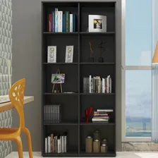 Estante Para Livros Clean 8 Prateleiras Preto - Artany Foto mini 1