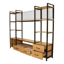 Estante Para Sala Com Suporte Para Tv - Plank W20 Foto mini 3