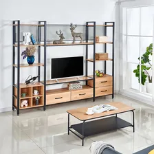 Estante Para Sala Com Suporte Para Tv - Plank W20 Foto mini 4