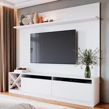 Estante Para Tv Até 65 Polegadas 2 Portas 2022 Bac Branco Foto  mini 1