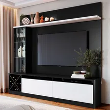 Estante Para Tv Até 65 Polegadas 3 Portas 2020 Ptx/bac Cor Preto Foto mini 1