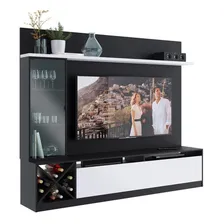 Estante Para Tv Até 65 Polegadas 3 Portas 2020 Ptx/bac Cor Preto Foto mini 2