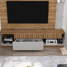 Estante Para Tv Até 75 Polegadas Com Ripado 1 Gaveta 2 Foto mini 4
