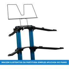 Estante Partitura Stay P/ Base Suporte Modelo Torre ou Piano Foto mini 4