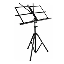 Estante Pedestal De Partitura Dobrável Com Bolsa - Preto Foto mini  2
