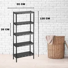 Estante Prateleira Modular Multiuso 5 Andares Organizadora Cor Preto Foto mini 2