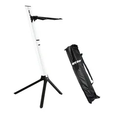 Estante Suporte Teclado Stay Slim 1100/01 Branca Com Capa Foto  mini 1