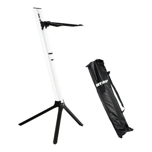 Estante Suporte Teclado Stay Slim 1100/01 Branca Com Capa Foto 1