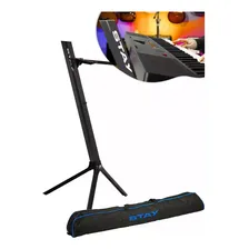 Estante Suporte Teclado Stay Slim 1100/01 Preta Com Capa Foto  mini 1