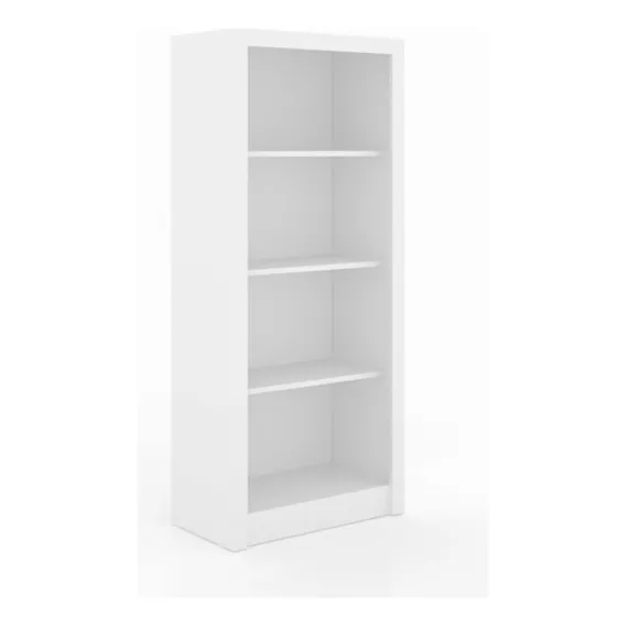 Estante Tecno Mobili Escrit贸rio 4 Prateleiras Me4137 Cor Branco Foto 1