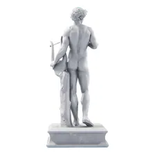 Estátua Apolo Thorvaldsens - Versão 4 Cor Cor Mármore Foto mini 4