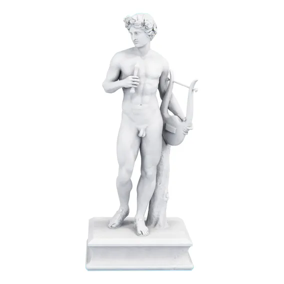 Estátua Apolo Thorvaldsens - Versão 4 Cor Cor Mármore Foto 1