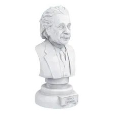 Estátua Busto Albert Einstein Físico Teórico - Escultura Cor Cor Mármore Foto mini 2