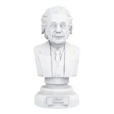 Estátua Busto Albert Einstein Físico Teórico - Escultura Cor Cor Mármore Foto mini 1