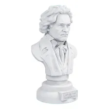 Estátua Busto Ludwig Van Beethoven Compositor Cor Cor Mármore Foto mini  2