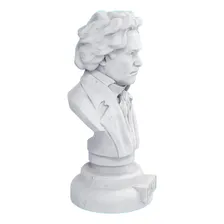Estátua Busto Ludwig Van Beethoven Compositor Cor Cor Mármore Foto mini  3