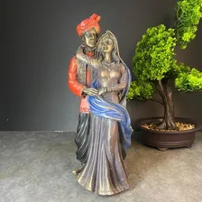Estatua Casal Ciganos Gesso - Umbanda Candombl Foto mini 2