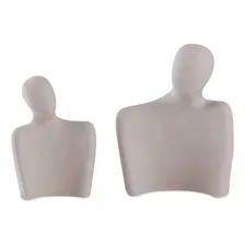 Estatua Casal Mart Decorativa Escultura Premium Cor Cinza médio Foto mini 2