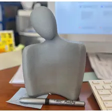 Estatua Casal Mart Decorativa Escultura Premium Cor Cinza médio Foto mini 3