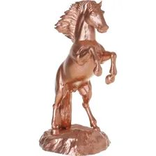 Estátua Cavalo - Estatueta Imagem Base Decoração Luxo Equino Cor Cor Bronze Foto mini 3