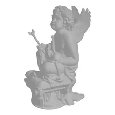 Estátua Cupido Classic - P/ Decoração De Casa Cor Cinza Foto mini 2